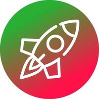 Rakete kreatives Icon-Design vektor