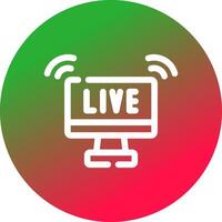 kreatives Icon-Design für Live-Streaming vektor