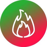 auf Feuer kreatives Icon-Design vektor