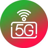 5g Netzwerk kreativ Symbol Design vektor