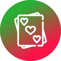 Poker kreatives Icon-Design vektor