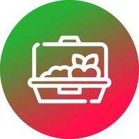 Lunchbox kreatives Icon-Design vektor