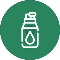 Wasserflasche kreatives Icon-Design vektor