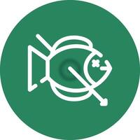 Speerfischen kreativ Symbol Design vektor