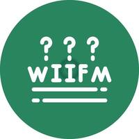 wiifm kreativ Symbol Design vektor