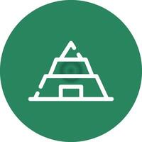 Pyramide kreatives Icon-Design vektor