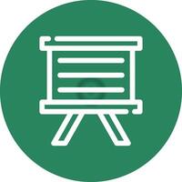 Whiteboard kreatives Icon-Design vektor