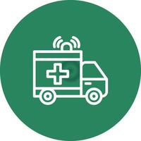 Krankenwagen kreatives Icon-Design vektor