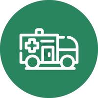 Krankenwagen kreatives Icon-Design vektor