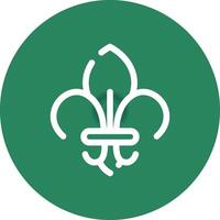 Fleur de Lis kreatives Icon-Design vektor