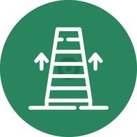 Rolltreppe kreatives Icon-Design vektor