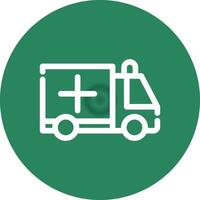 Krankenwagen kreatives Icon-Design vektor