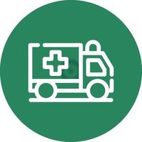 Krankenwagen kreatives Icon-Design vektor