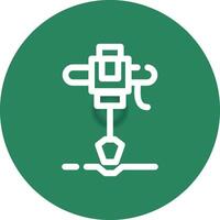 kreatives Icon-Design für Straßenbohrer vektor