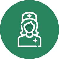 Krankenschwester kreatives Icon-Design vektor