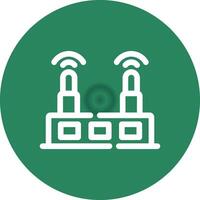 WLAN-Router kreatives Icon-Design vektor