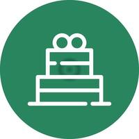 Kuchen kreatives Icon-Design vektor