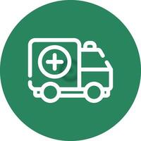 Krankenwagen kreatives Icon-Design vektor