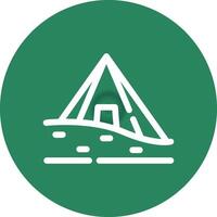 Pyramide kreatives Icon-Design vektor