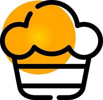 Muffin kreativ Symbol Design vektor