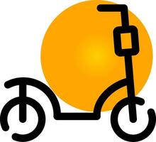 Scooter kreatives Icon-Design vektor