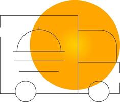 Essen LKW kreativ Symbol Design vektor