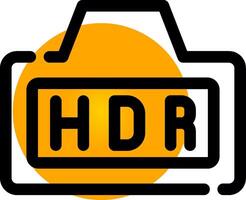 hdr kreativ ikon design vektor