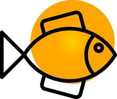 Fisch kreativ Symbol Design vektor