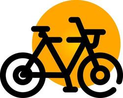 Fahrrad kreatives Icon-Design vektor