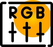 rgb kreativ ikon design vektor