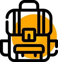 Rucksack kreatives Icon-Design vektor