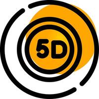 5d Daten Lager kreativ Symbol Design vektor