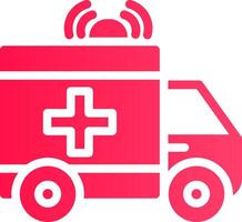 Krankenwagen kreatives Icon-Design vektor