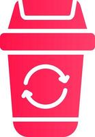 Müll recyceln kreativ Symbol Design vektor