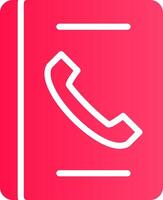 Telefonbuch kreatives Icon-Design vektor