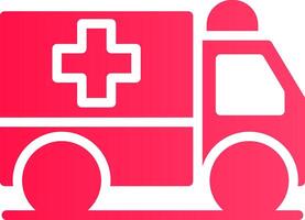 Krankenwagen kreatives Icon-Design vektor