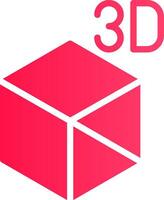 3d Objekt kreativ Symbol Design vektor