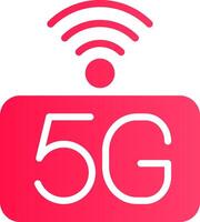 5g Netzwerk kreativ Symbol Design vektor