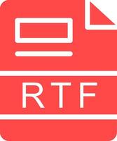 rtf kreativ ikon design vektor