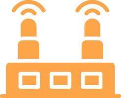 WLAN-Router kreatives Icon-Design vektor