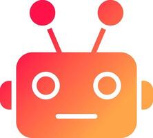 Chatbot kreatives Icon-Design vektor