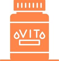 Vitamin kreatives Icon-Design vektor