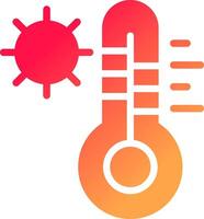 kreatives Icon-Design bei heißen Temperaturen vektor