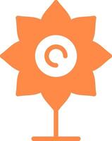 kreatives Icon-Design mit Blumen vektor