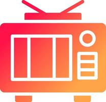 TV kreativ ikon design vektor