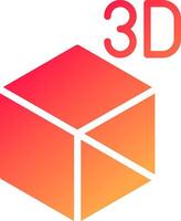 3d Objekt kreativ Symbol Design vektor