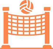 Volleyball kreatives Icon-Design vektor