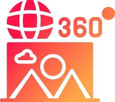 360 Bild kreativ Symbol Design vektor