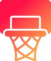 Basketballkorb kreatives Icon-Design vektor