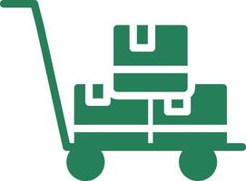 Trolley kreatives Icon-Design vektor